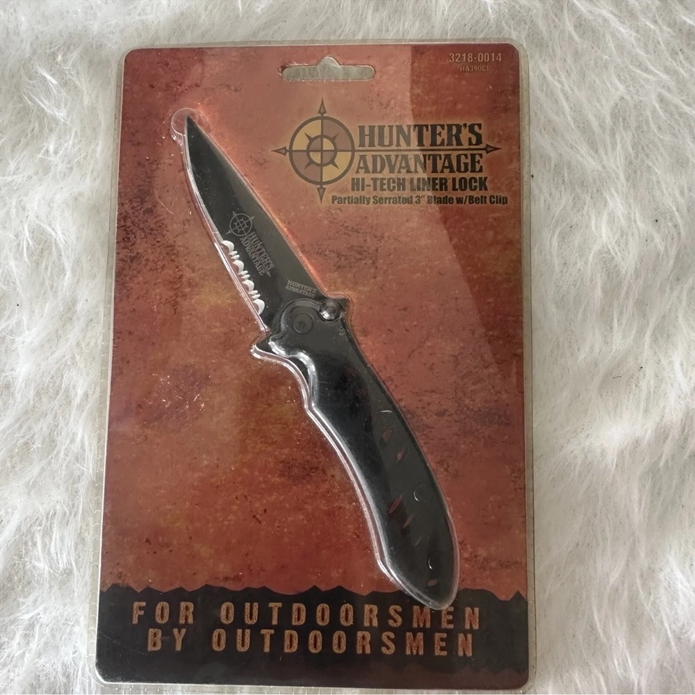 New Hunters Advantage Hi-tech liner lock knife new‎ in package